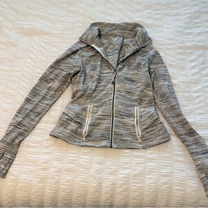 lululemon athletica Heathered Gray Zip-Up Jacket